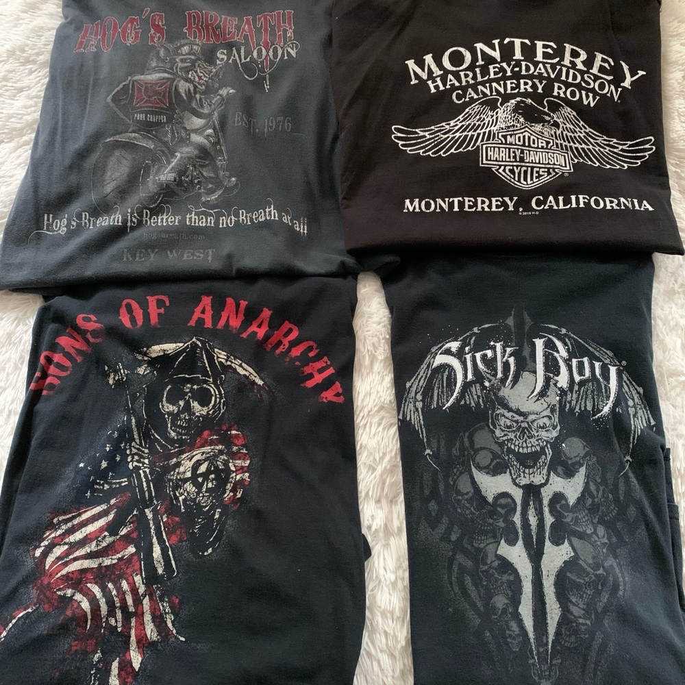 Unique Harley Tees selling in bundle of 4